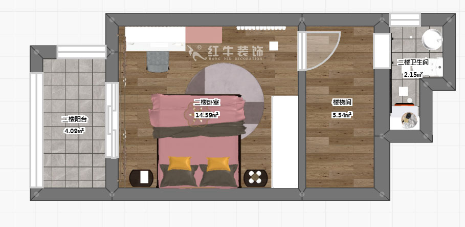 陶陽_金陵名人居1-8號-602-120㎡-現代簡約風格_3室2廳2衛（wèi）（二手（shǒu）房裝修）_定製家￥129560_全包13萬（wàn）00_06彩平圖（tú）二（èr）樓