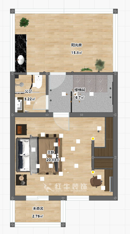 陸利民_香地美舍602-156㎡-新中式風格_5室2廳3衛（新房裝修）_定製家（jiā）￥208000_全包25萬00_12四樓彩平（píng）圖