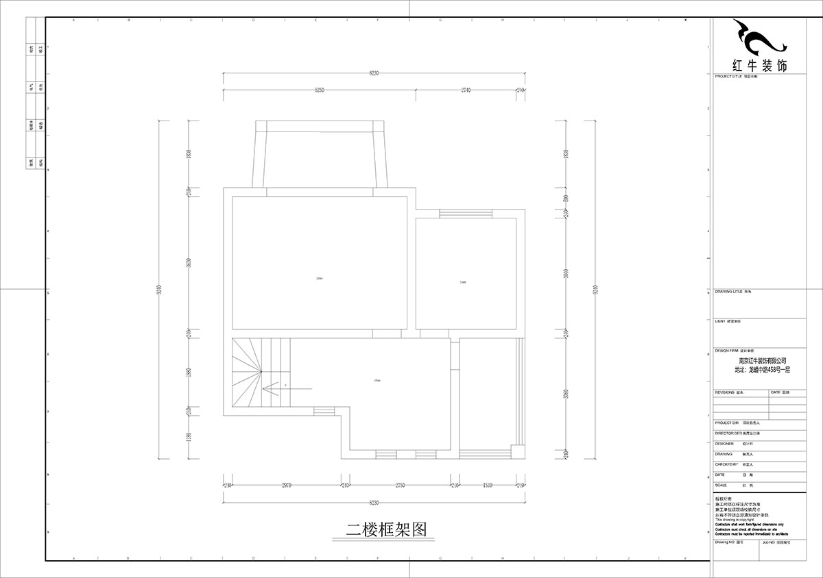 孟憲（xiàn）濤（tāo）｜養龍山莊D-11B-120㎡-現代簡約風格｜3室2廳2衛｜老房裝（zhuāng）修｜定製家｜全包14萬｜00_03二樓框架圖