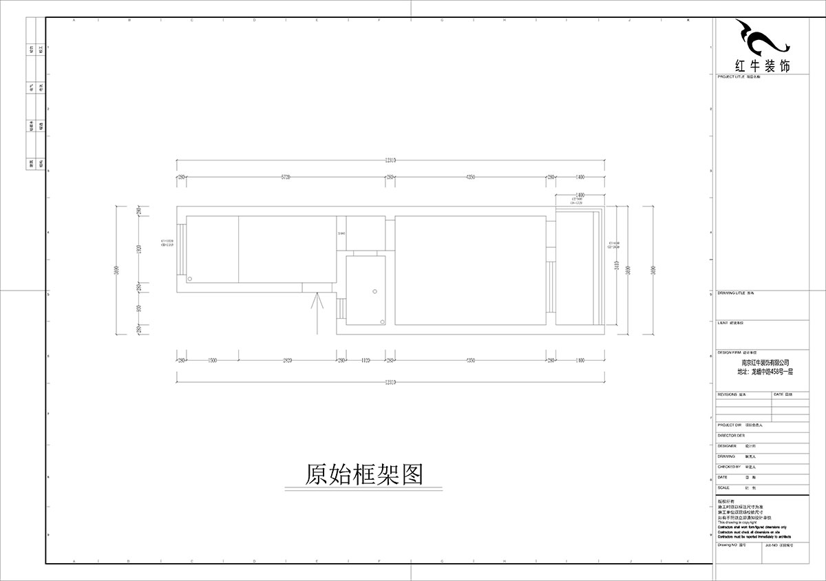 孟憲濤（tāo）｜殷高巷（xiàng）55-301-50㎡-現代簡約風格｜1室1廳1衛｜老房裝修（xiū）｜定製家｜全包8萬｜00_01原始框架圖