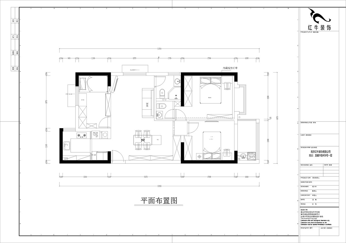 孟憲濤｜觀泓雅苑A區6-2101-115㎡-法式南洋複古風格｜3室1廳2衛｜新房裝修｜定製家｜全（quán）包16萬｜00_02平麵布置圖（tú）