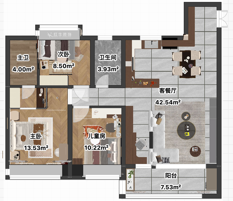 賈庭｜中（zhōng）海南山印1-2004-120㎡-法式複古風格（gé）｜3室2廳1廚2衛｜精裝修改造｜定製家｜全包9